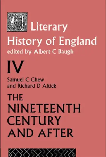 Cover of A Literary History of England Vol. 4