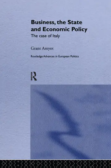 Cover of Business, the State and Economic Policy