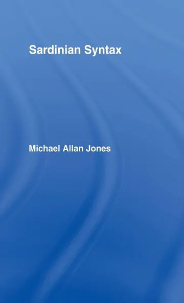 Cover of Sardinian Syntax
