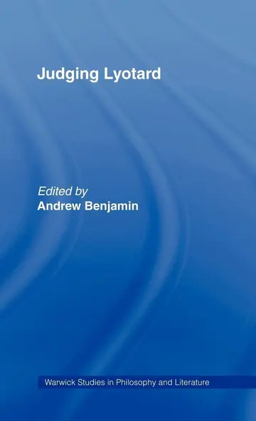 Cover of Judging Lyotard