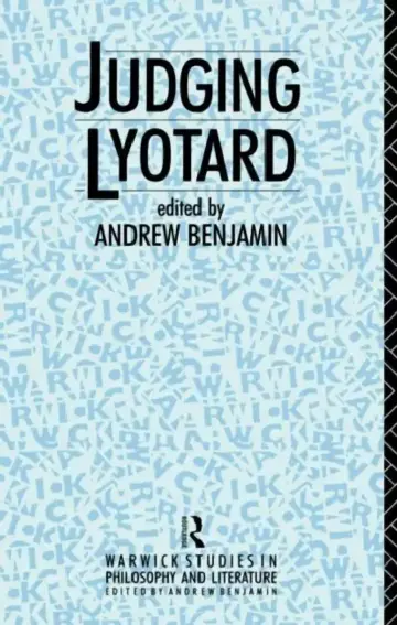 Cover of Judging Lyotard