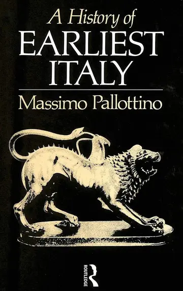 Cover of A History of Earliest Italy