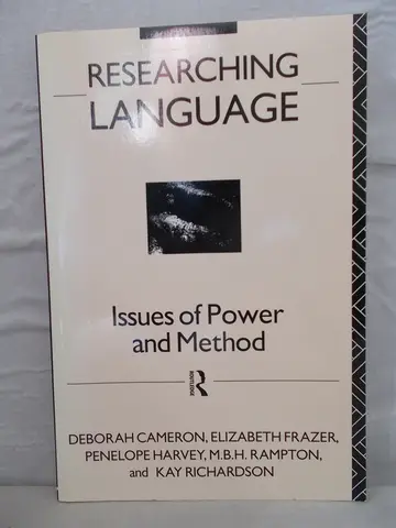 Cover of Researching Language