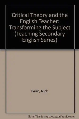 Cover of Critical Theory and the English Teacher