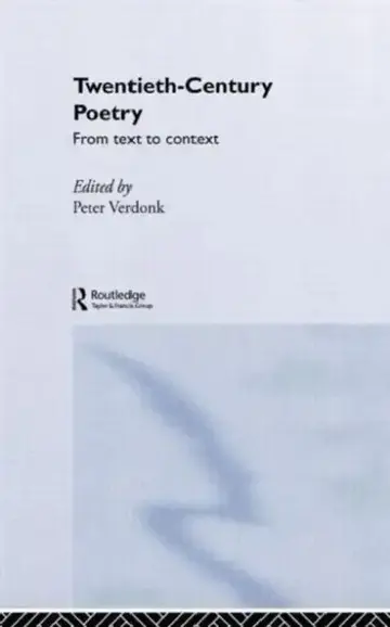 Cover of Twentieth-Century Poetry