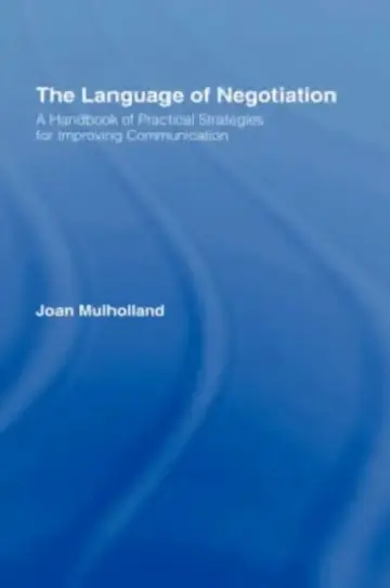 Cover of The Language of Negotiation