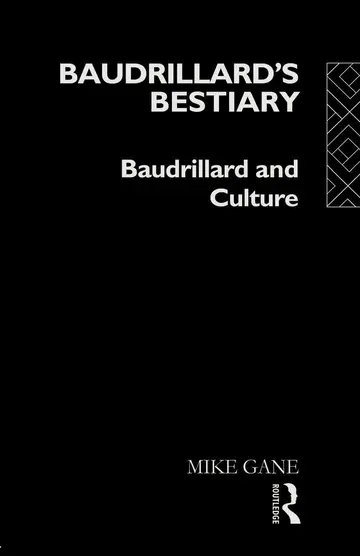 Cover of Baudrillard's Bestiary