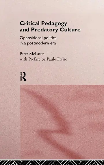 Cover of Critical Pedagogy and Predatory Culture