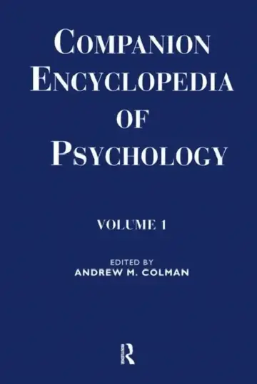 Cover of Companion Encyclopedia of Psychology