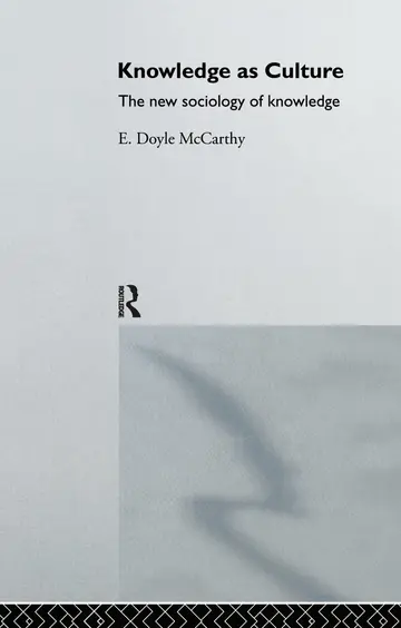 Cover of Knowledge as Culture