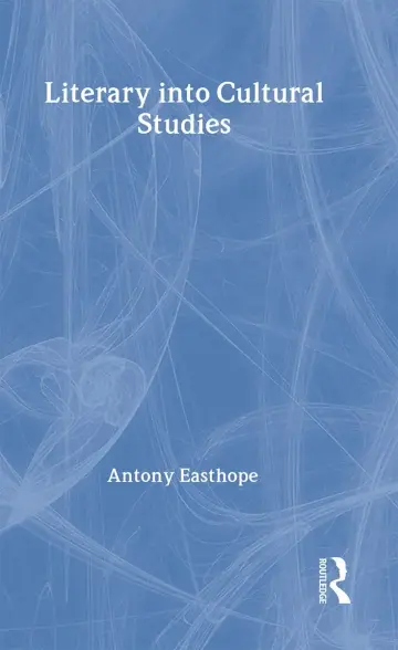 Cover of Literary into Cultural Studies