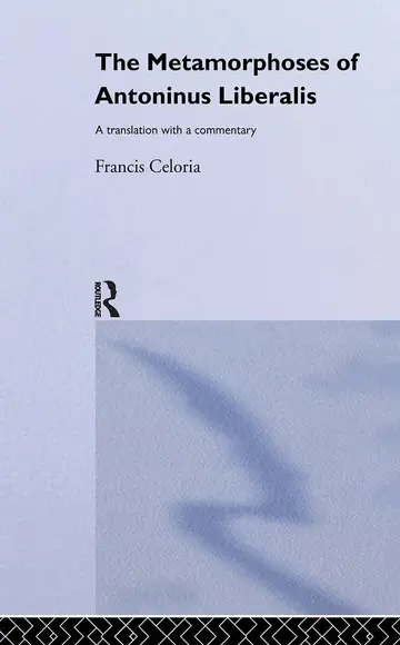 Cover of The Metamorphoses of Antoninus Liberalis