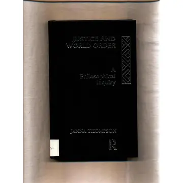 Cover of Justice and World Order