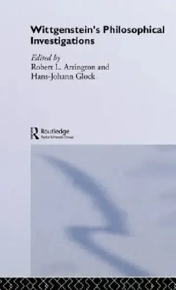 Cover of Wittgenstein's Philosophical Investigations
