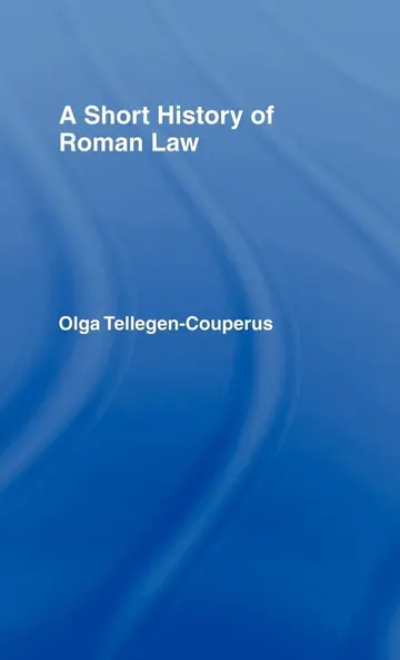 Cover of A Short History of Roman Law