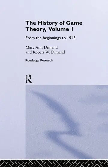 Cover of The History of Game Theory