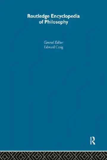 Cover of Routledge Encyclopedia of Philosophy 10V