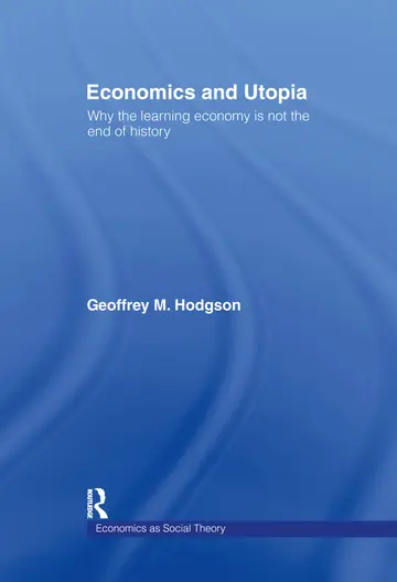 Cover of Economics and Utopia