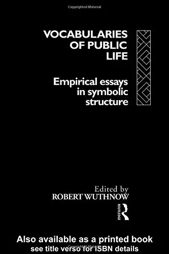 Cover of Vocabularies of Public Life