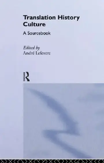 Cover of Translation/History/Culture