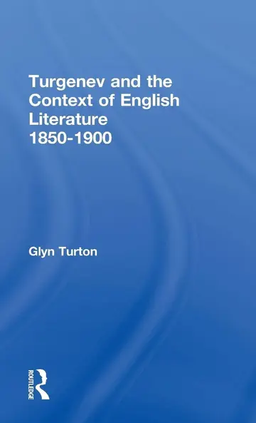Cover of Turgenev and the Context of English Literature, 1850-1900