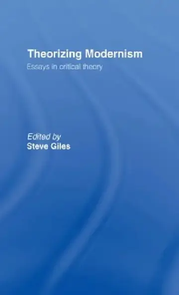 Cover of Theorizing Modernisms