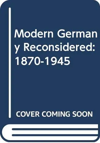 Cover of Modern Germany Reconsidered