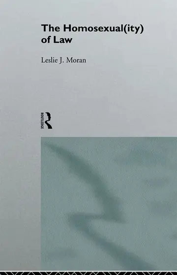 Cover of The Homosexual(Ity) of Law