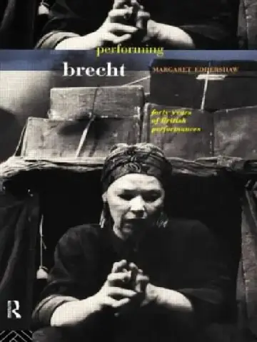 Cover of Performing Brecht