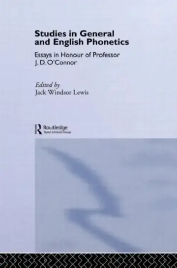 Cover of Studies in General and English Phonetics