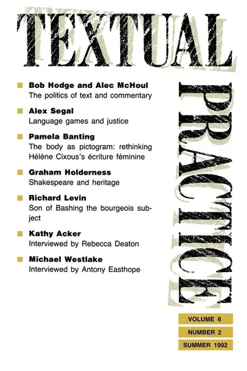 Cover of Textual Practice