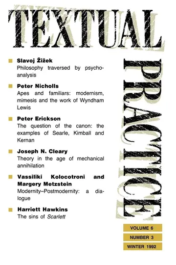 Cover of Textual Practice