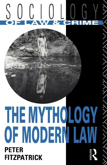 Cover of The Mythology of Modern Law