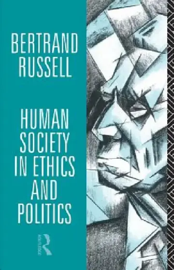 Cover of Human Society in Ethics and Politics