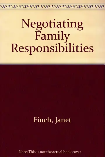 Cover of Negotiating Family Responsibilities