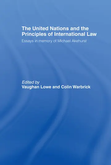 Cover of The United Nations and the Principles of International Law
