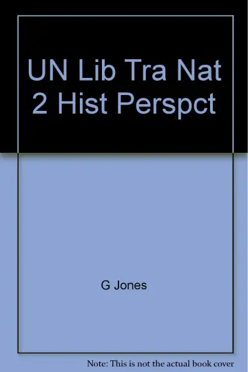 Cover of UN Lib Tra Nat 2 Hist Perspct
