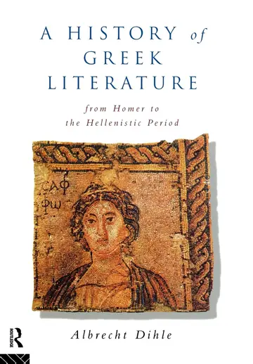 Cover of A History of Greek Literature