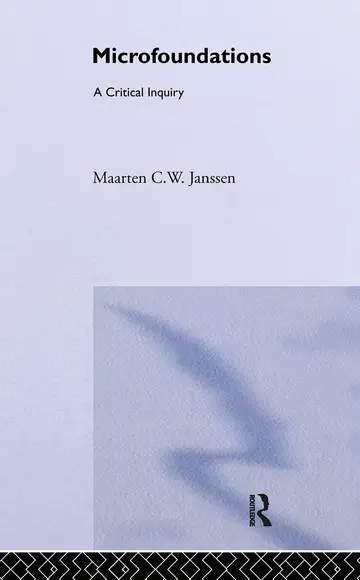 Cover of Microfoundations