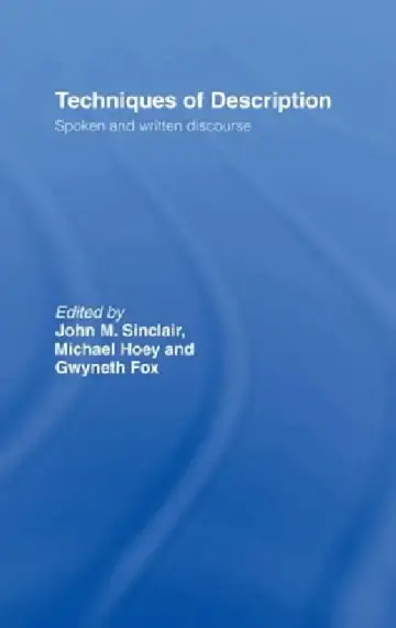 Cover of Techniques of Description