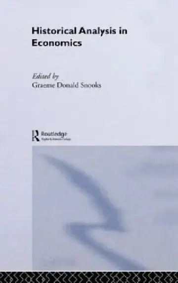 Cover of Historical Analysis in Economics