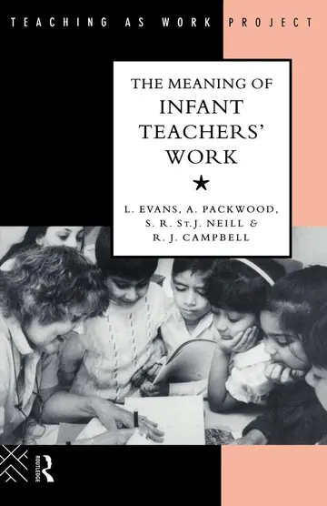 Cover of The Meaning of Infant Teachers' Work