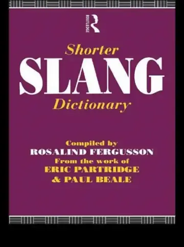 Cover of Shorter Slang Dictionary