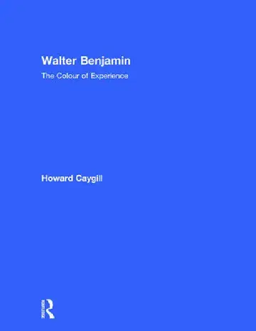 Cover of Walter Benjamin