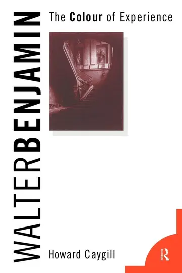 Cover of Walter Benjamin