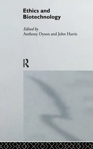 Cover of Ethics and Biotechnology