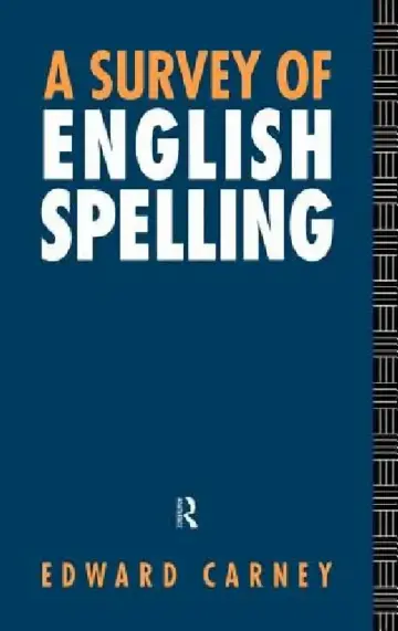 Cover of A Survey of English Spelling