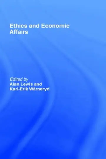 Cover of Ethics and Economic Affairs