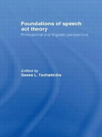 Cover of Foundations of Speech Act Theory