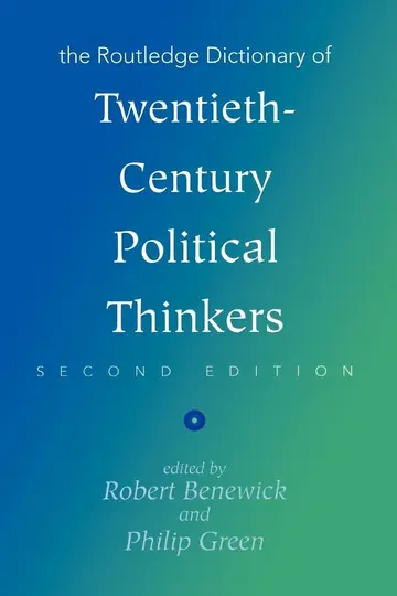 Cover of The Routledge Dictionary of Twentieth-Century Political Thinkers